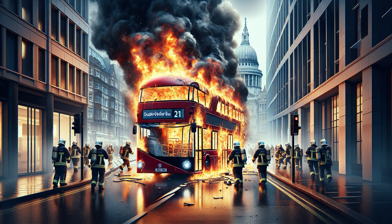 Electric Double-Decker Bus Catches Fire During London’s Morning Rush Hour