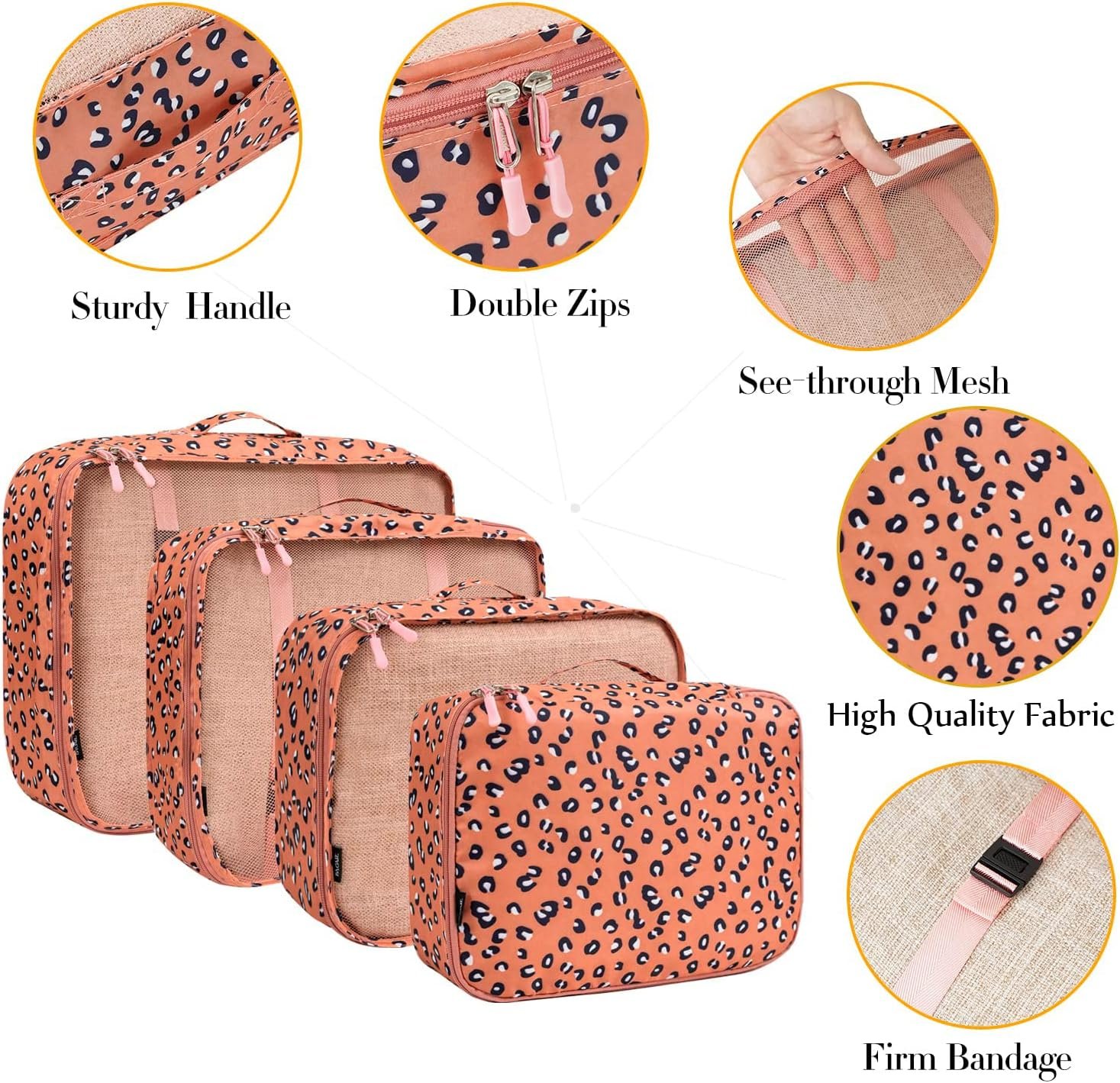 BAGAIL 8 Set Packing Cubes Luggage Packing Organizers Review