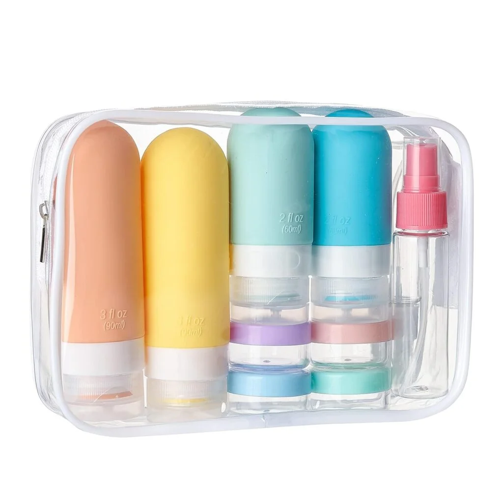 16 Pack Travel Bottles Set - TSA Approved Leak Proof Silicone Squeezable Containers for Toiletries, Conditioner, Shampoo, Lotion Body Wash Accessories (16 pcs/White Pack) 16 Pack Travel Bottles Set - TSA Approved Leak Proof Silicone Squeezable Containers for Toiletries, Conditioner, Shampoo, Lotion Body Wash Accessories (16 pcs/White Pack)
