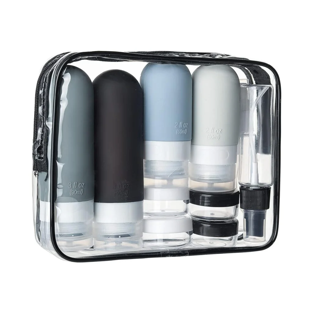 16 Pack Travel Bottles Set - TSA Approved Leak Proof Silicone Squeezable Containers for Toiletries, Conditioner, Shampoo, Lotion Body Wash Accessories (16 pcs/White Pack) 16 Pack Travel Bottles Set - TSA Approved Leak Proof Silicone Squeezable Containers for Toiletries, Conditioner, Shampoo, Lotion Body Wash Accessories (16 pcs/White Pack)