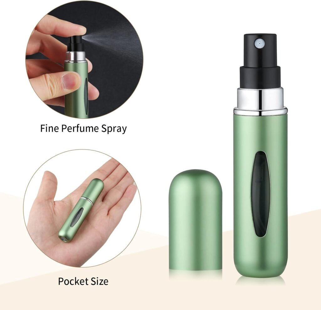 4PCS Refillable Perfume Atomizer Bottle, Travel Perfume Mini Spray Bottles, Cologne Dispenser, Portable Empty Perfume Spray Bottle, Container with Bag 4PCS Refillable Perfume Atomizer Bottle, Travel Perfume Mini Spray Bottles, Cologne Dispenser, Portable Empty Perfume Spray Bottle, Container with Bag