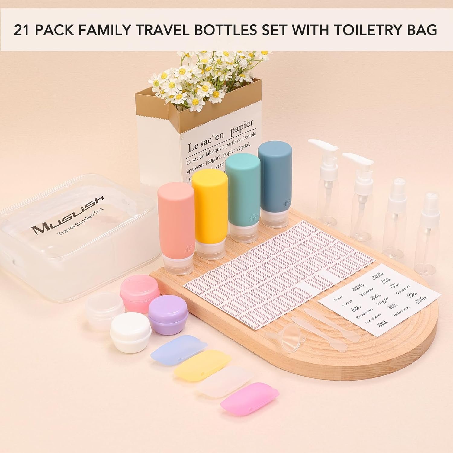 Muslish 21 Pack Travel Bottles Set Review