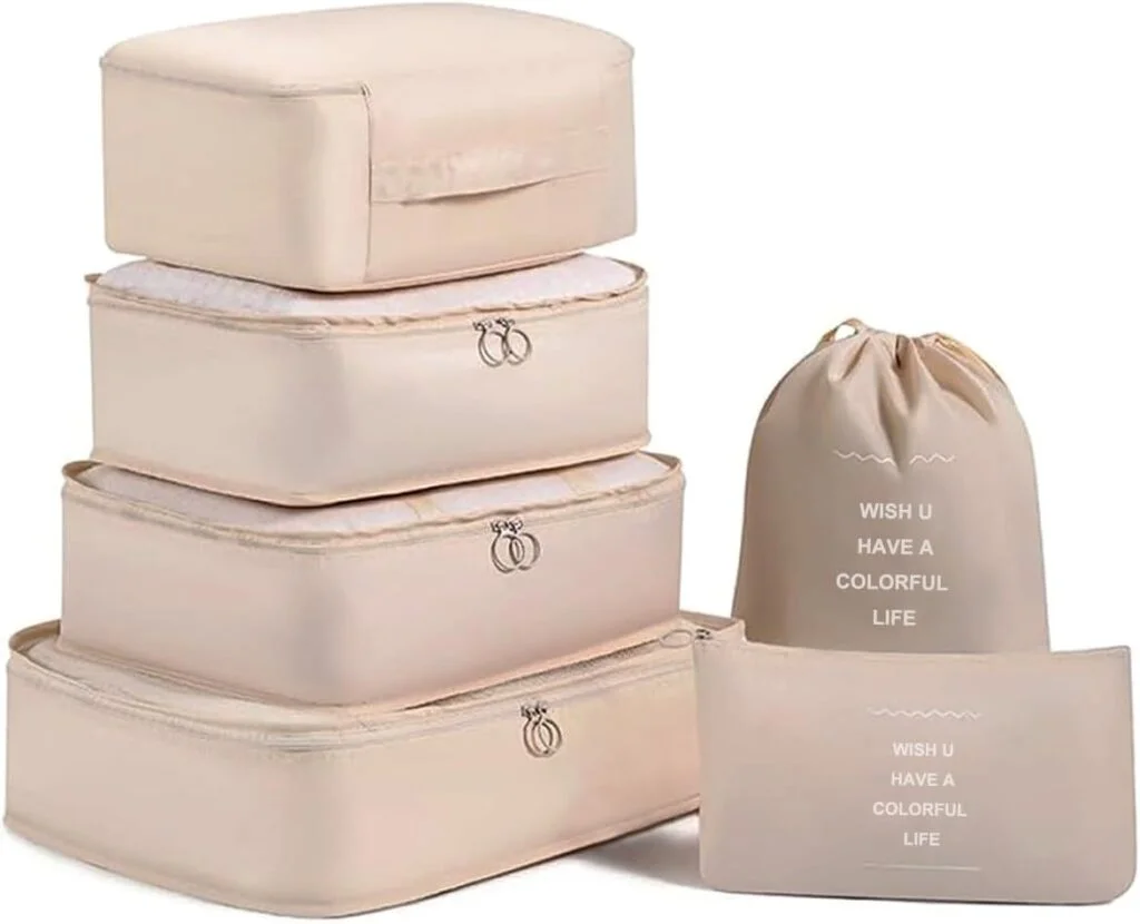 Packing Cubes for Travel, PACTIVE 9 Set Luggage Organizers with Toiletry Bag, Shoe Bag, Electronics Bag, Compression Cells, Travel Accessories Essentials Packing Cubes for Travel, PACTIVE 9 Set Luggage Organizers with Toiletry Bag, Shoe Bag, Electronics Bag, Compression Cells, Travel Accessories Essentials