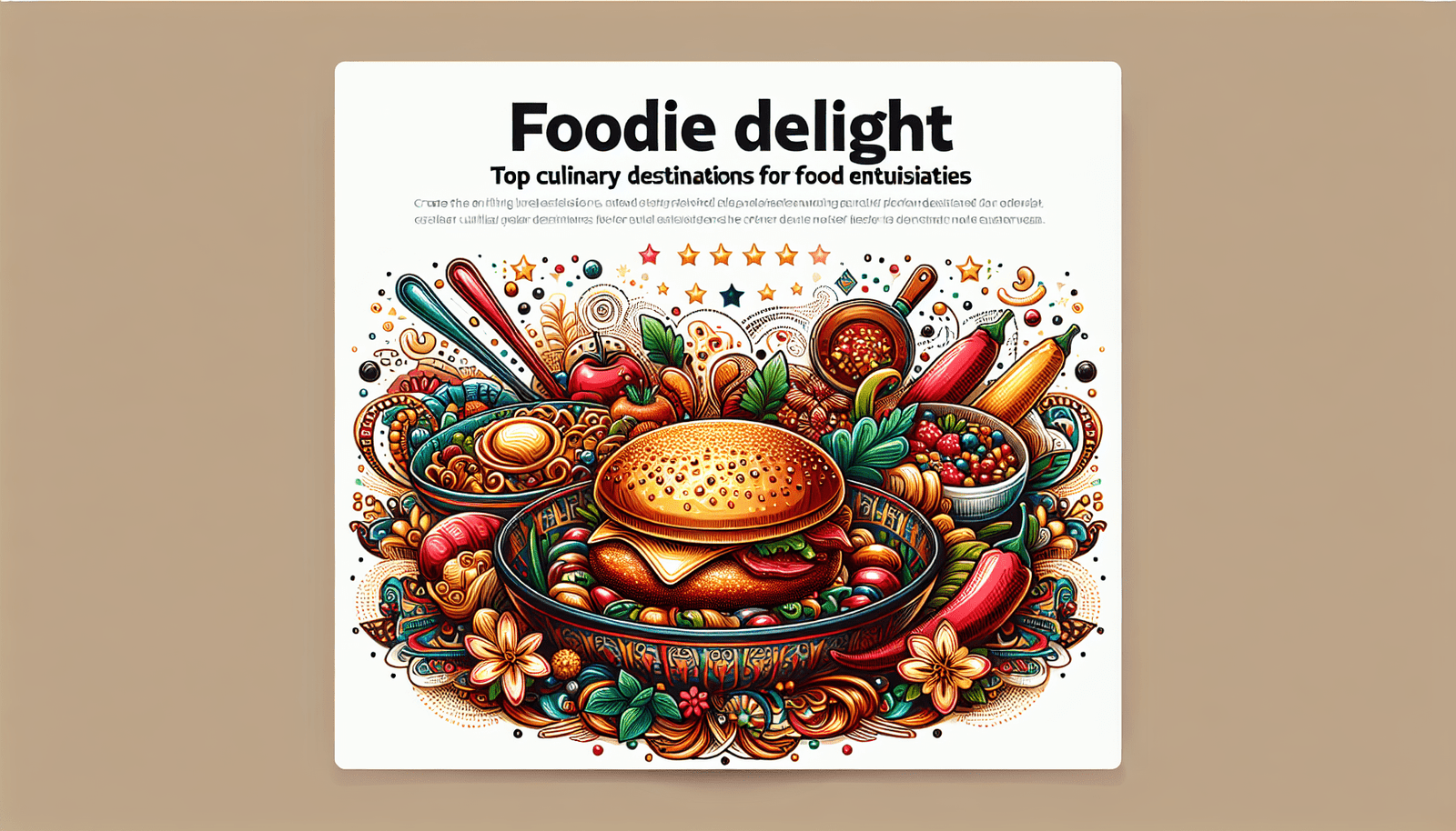 Foodie delight: Top culinary destinations for food lovers