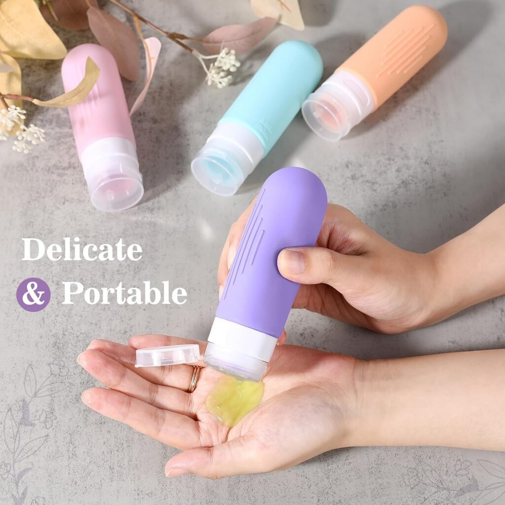 16 Pcs Silicone Bottles Set, Leak-Proof Design, Travel Size, TSA Approved for Toiletries, Portable Containers for Women (Pink-Yellow) 16 Pcs Silicone Bottles Set, Leak-Proof Design, Travel Size, TSA Approved for Toiletries, Portable Containers for Women (Pink-Yellow)