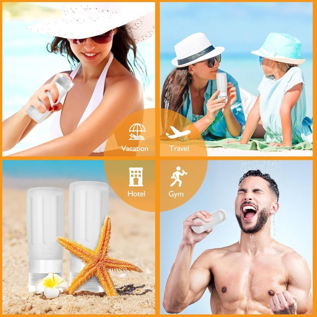 16 Pcs Silicone Bottles Set, Leak-Proof Design, Travel Size, TSA Approved for Toiletries, Portable Containers for Women (Pink-Yellow) 16 Pcs Silicone Bottles Set, Leak-Proof Design, Travel Size, TSA Approved for Toiletries, Portable Containers for Women (Pink-Yellow)